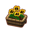 Furniture Potted Yellow Pansies.png