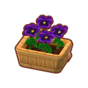 Furniture Potted Purple Pansies.png