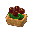 Furniture Potted Black Tulips.png
