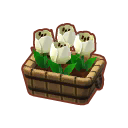 Furniture Potted White Tulips.png