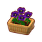 Furniture Potted Purple Pansies.png